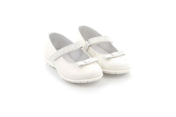 Children's Baretta for Girl Ricco Mondo Color White Glitter 1770. W