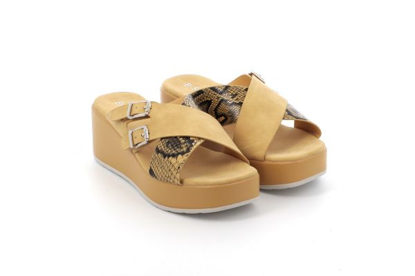 Female Mule B-Soft Color Yellow 23408-4