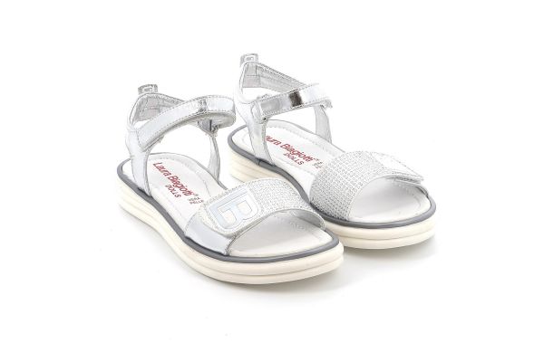 Παιδικό Πέδιλο για Κορίτσι Laura Biagioti Χρώματος Ασημί 7240