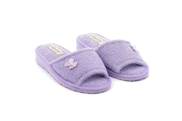 Γυναικεία Πετσετέ Παντόφλα Kolovos Χρώματος Μωβ 03 PURPLE