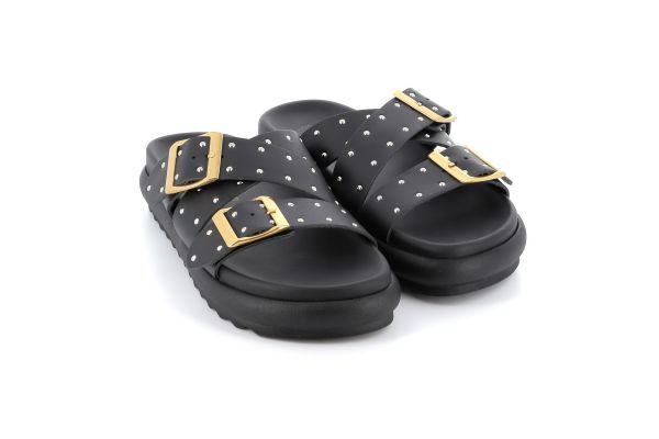 Γυναικεία Comfort Παντόφλα Ateneo Χρώματος Μαύρο 9107.B