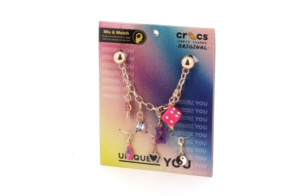 Accessories Shoe Decoration Crocs Jibbitz Custom Charm Chain Colorful 10012955-UNC