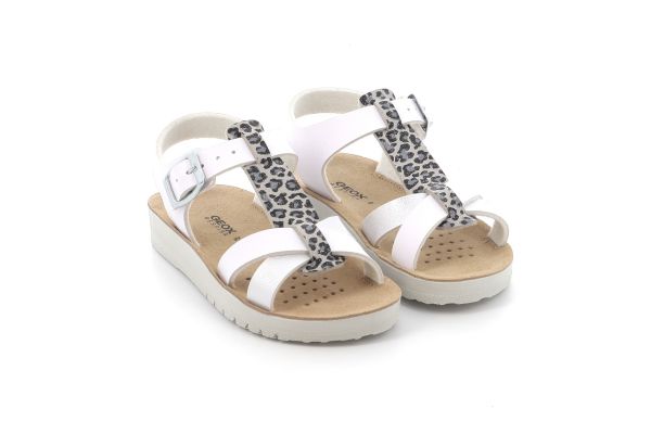 Children's Pedile for Girl Geox Anatomical Color White J45EG 05404 C0007
