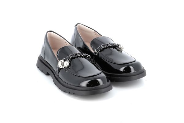 Children's Moccasini for Girl Mayoral Color Black 14-48471-051