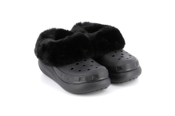 Γυναικείο Σαμπό Crocs Furever Crush Χρώματος  Μαύρο 208446-001
