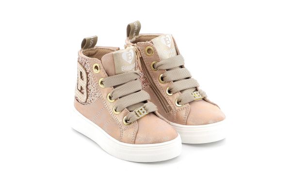 Children's Boot for Girl Laura Biagiotti Color Pink Gold 9207. P