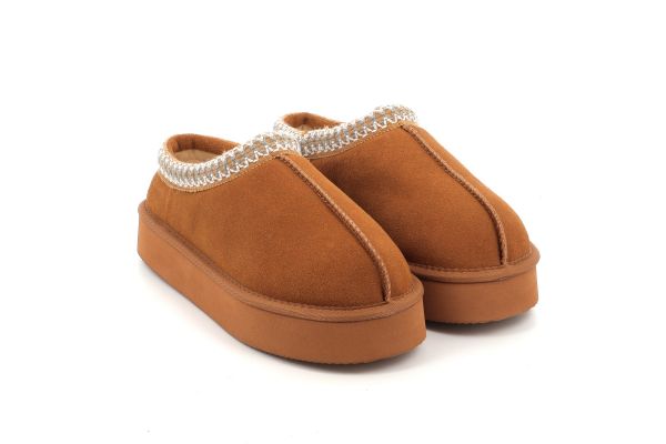 Women's Pants Maison Minrelle Leather Color Brown 10130140. KM