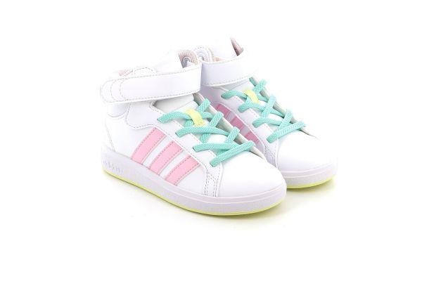 Children's Sports Boot for Adidas Grand Court Mid K Color White IE8705