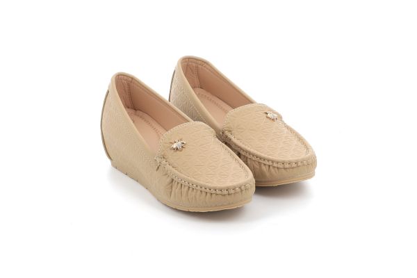 Mokasini Qunhui Shoes Women's Color Beige A30-117. K