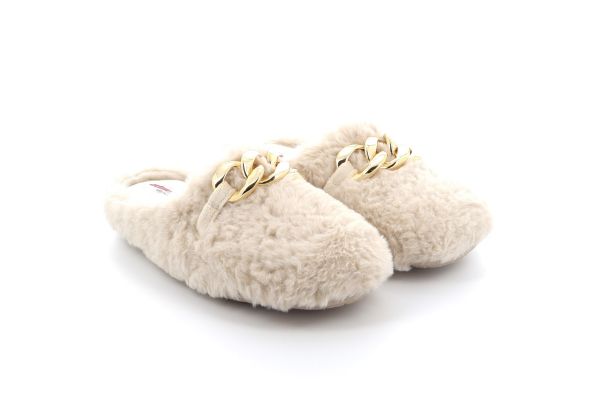 Women's Pantafla Adam's Color Beige 758-24514-29. 1