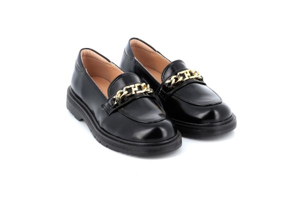 Kids Moccasini for Girl Scarpy Color Black X24-91