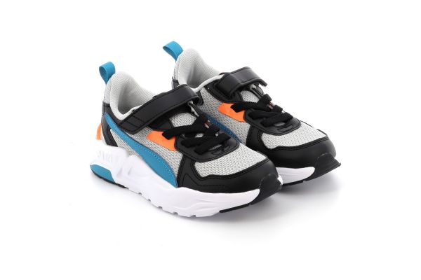 Children's Sports Shoe for Boy Puma Trinity Lite Ac+ps Color Grey 391480-15