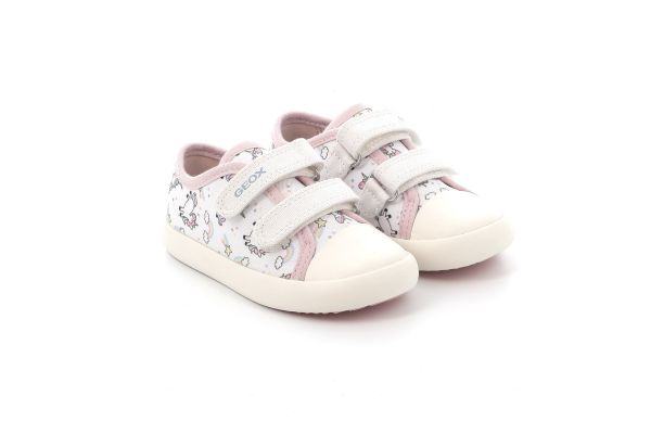 Παιδικό Χαμηλό Casual για Κορίτσι Geox Gisli Unicorn  Ανατομικό Χρώματος Λευκό B451MB 000AN C0406