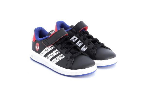 Children's Sports Shoe for Boy Adidas Grand Court Spiderman Color Black JS0742