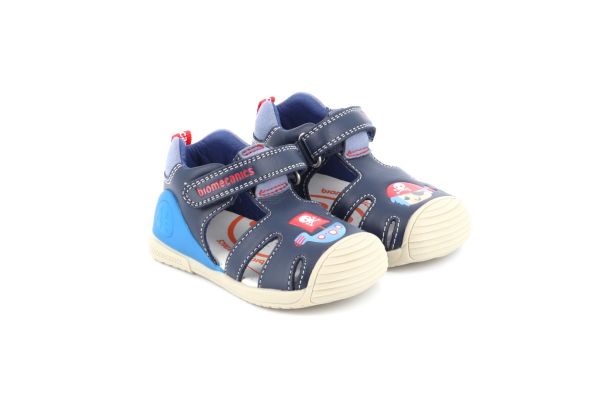 Παιδικό Κλειστό Πέδιλο για Αγόρι Biomecanics Ανατομικό Χρώματος Μπλέ 252118-A183