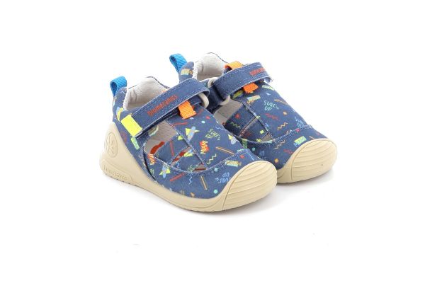 Παιδικό Κλειστό Πέδιλο για Αγόρι Biomecanics Ανατομικό Χρώματος Μπλέ 252179-A556