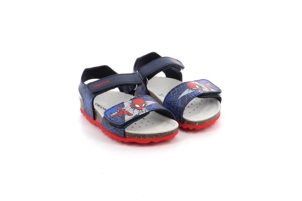 Παιδικό Πέδιλο για Αγόρι Geox Spiderman Χρώματος Μπλε B552QC 000BC C0735