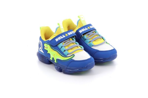 Children's Sports Shoe for Bull Boys T-Rex Roar Boy with Lights & Sound On/Off Color Blue DNAR5008-BIRY