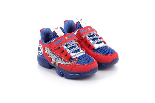Children's Sports Shoe for Bull Boys T-Rex Roar Boy with Lights & Sound On/Off Color Red DNAR5008-RYRS