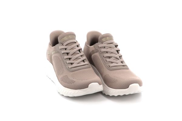 Γυναικείο Αθλητικό Παπούτσι Skechers Bobs Squad Chaos - Current Muse Χρώματος Μπεζ 117497-TPE