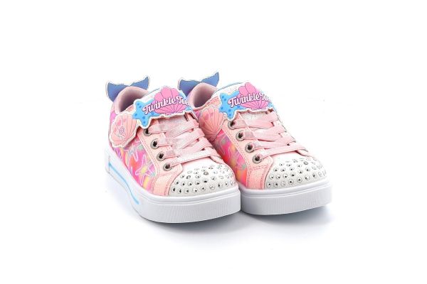 Children's Sports Shoe for Girl Skechers Twinkle Toes with Lights On/Off Color Polychrome 314824L-LPMT