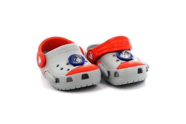 Children's Sambo for Crocs Classic Rocket Ship Clog T Anatomical Color Grey 210359-1NM