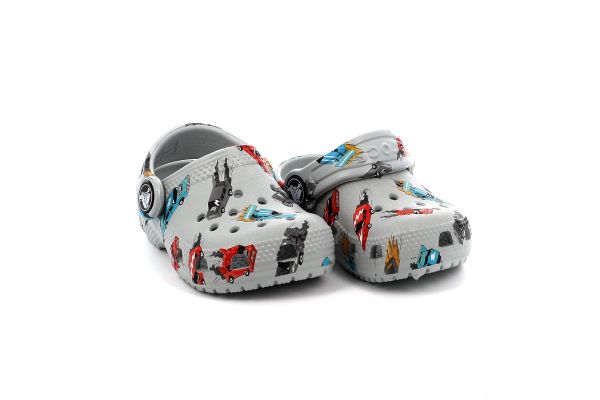 Children's Sambo for Boy Crocs Classic Race Cars Graphics Cg T Anatomical Color Grey 210992-1NN
