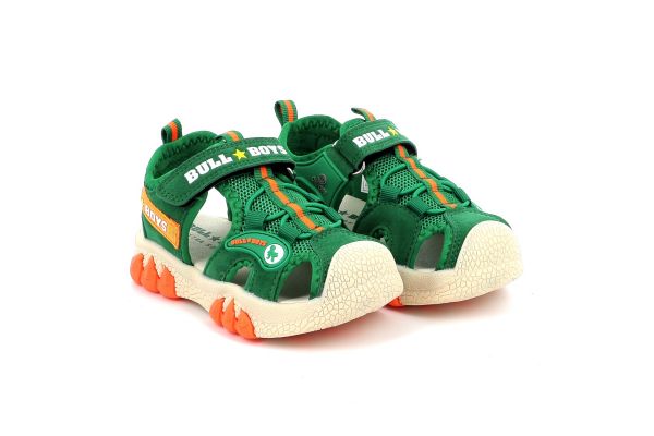 Παιδικό Κλειστό Πέδιλο για Αγόρι Bull Boys T-Rex Roar με Ήχο On/Off Χρώματος Πράσινο DNCR5060-VE40
