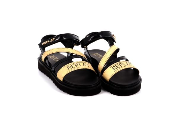 Παιδικό Πέδιλο για Κορίτσι Replay Χρώματος Μαύρο GBT42.000.C0009S