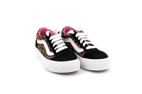 Children's Low Casual for Vans Old Skool Girl V Color Black VN000CY8BMV1