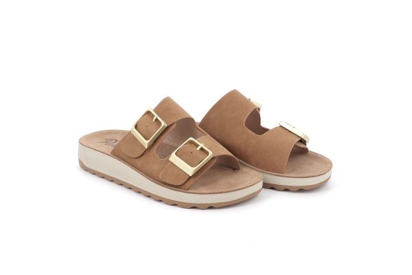 Women's Pantafla Comfort Parex Color Brown 11531011. KM