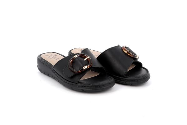 Γυναικεία Comfort Παντόφλα Parex Ανατομική Χρώματος Μαύρο 12131025.B
