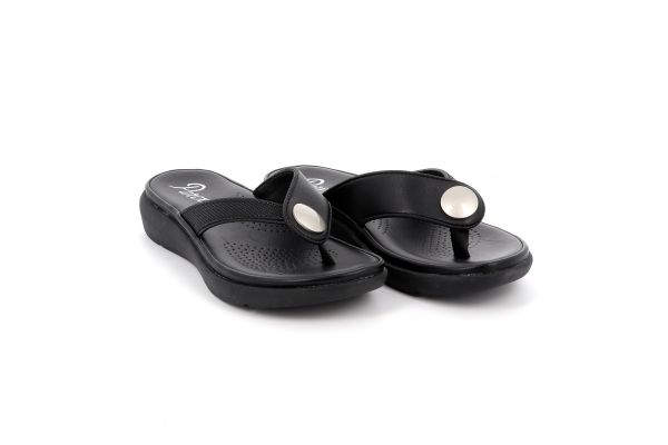 Γυναικεία Comfort Σαγιονάρα Χρώματος Μαύρο 12131041.B