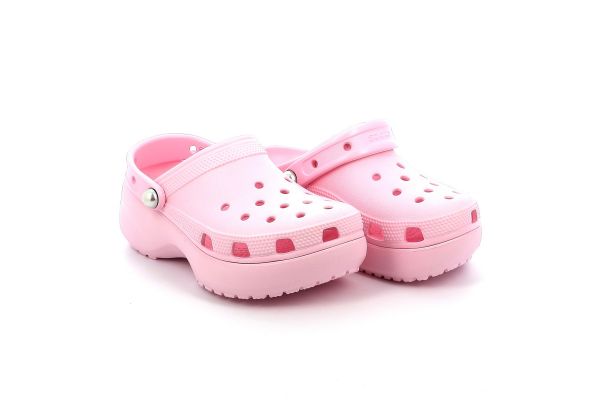 Women's Sambo Crocs Classic Platform Pearl Clog Color Anatometic Pink 211231-6ZW