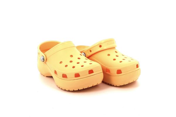 Women's Sambo Crocs Classic Platform Pearl Clog Orange Color Anatometic 211231-78 Z