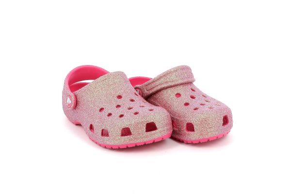 Παιδικό Σαμπό για Κορίτσι Crocs Classic Iridescent Glitter Cgk Ανατομικό Χρώματος Φούξια 210986-6ZQ