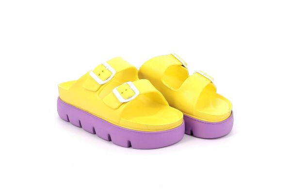 Γυναικείο Mule Ateneo Χρώματος Κίτρινο 24-0104.Y