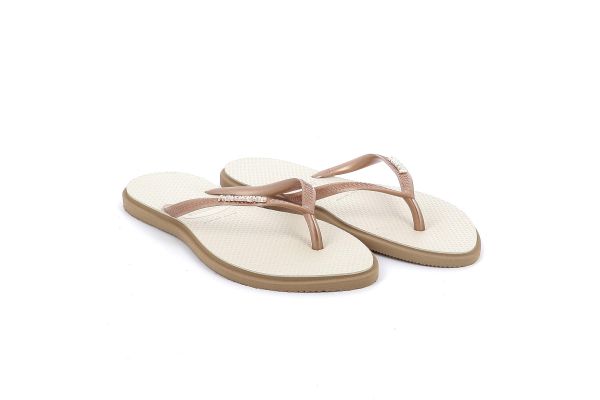 Γυναικεία Σαγιονάρα Havaianas Slim Point Χρώματος Μπεζ 4149584-6842