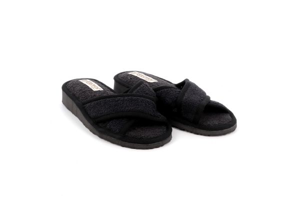 Γυναικεία Πετσετέ Παντόφλα Kolovos Χρώματος Μαύρο 92 BLACK