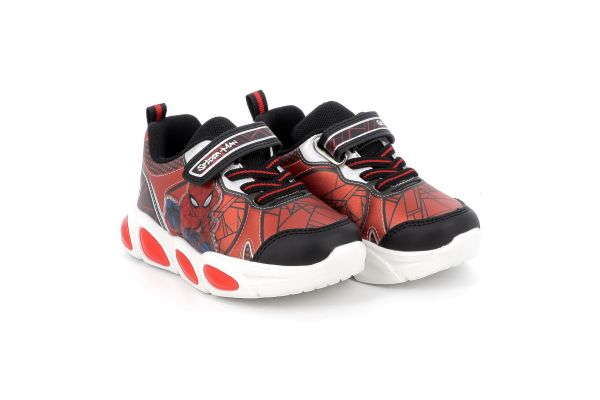 Παιδικό Αθλητικό Παπούτσι για Αγόρι Marvel Spiderman με Φωτάκια Χρώματος Κόκκινο SP014135