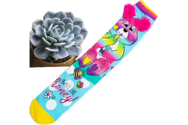 Παιδικές Κάλτσες για Κορίτσι Childrenland Χρώματος Πολύχρωμο SWEET LIKE HONEY