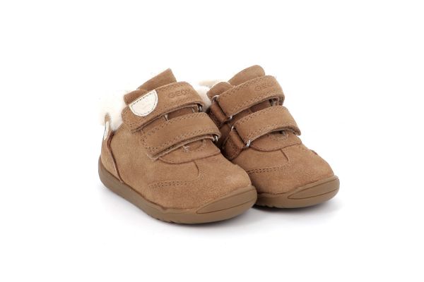 Παιδικό Μποτάκι για Κορίτσι Geox Ανατομικό Χρώματος Καφέ B564PB 00022 C6627