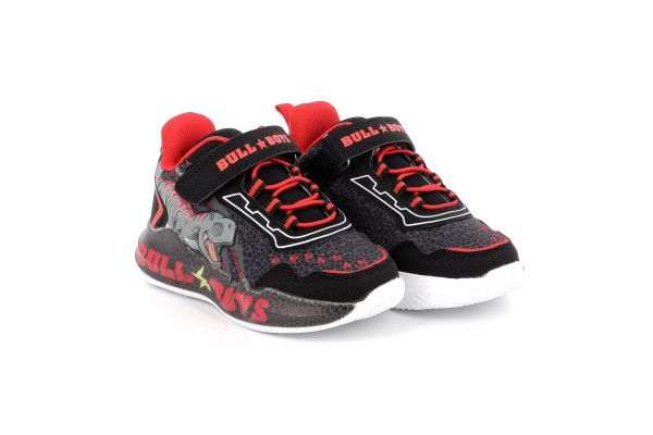 Παιδικό Αθλητικό Παπούτσι για Αγόρι Bull Boys T-Rex με Φωτάκια Χρώματος Μαύρο DNAL5140B00