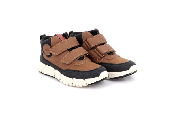 Παιδικό Αθλητικό Μποτάκι για Αγόρι Geox Flexyper Ανατομικό Χρώματος Καφέ J569BA 0ME32 C6002