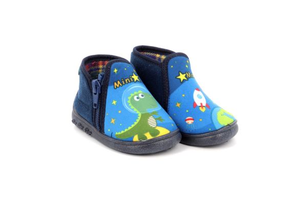 Παιδικό Παντοφλάκι για Αγόρι Mini Max Ανατομικό Χρώματος Μπλε  ASTOR 5