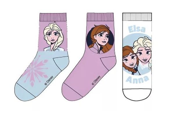 Παιδικές Κάλτσες για Κορίτσι Childrenland DISNEY Πολύχρωμες  FROZEN-646 3 Ζεύγη