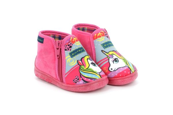 Παιδικό Παντοφλάκι για Κορίτσι Minimax Ανατομικό  Unicorn Χρώματος Φούξια G-UNIC-P