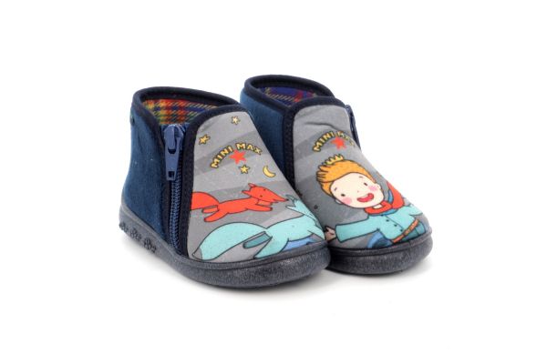 Παιδικό Παντοφλάκι για Αγόρι Mini Max Ανατομικό Χρώματος Μπλε LITLE 5