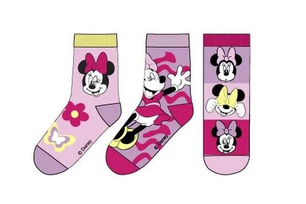 Παιδικές κάλτσες για κορίτσι  Childrenland Πολύχρωμες DISNEYMINNIE-642  3 Ζεύγη