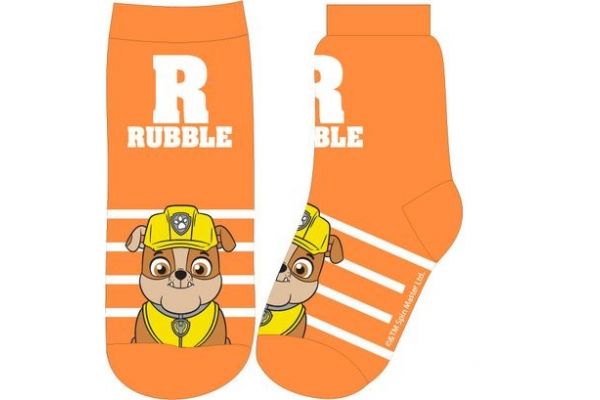 Παιδικές Κάλτσες για Αγόρι Childrenland Nickelodeon Paw Patrol Rubble Χρώματος Πορτοκαλί RUBBLE544